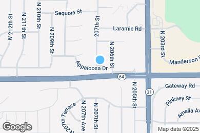 Map image of the property - 1207 N 207th Cir