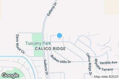 Map image of the property - 1167 Calico Ridge Dr