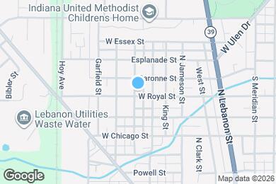 Map image of the property - 724 W Royal St