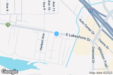Map image of the property - 1800 E Lakeshore Dr