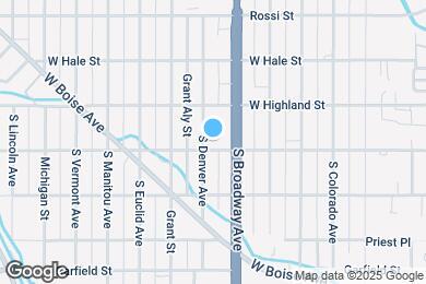 Map image of the property - 1530 S Denver Ave