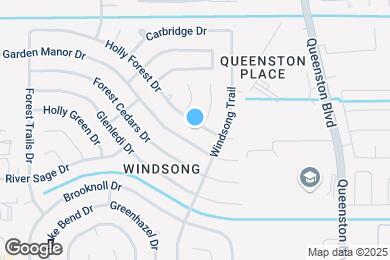 Map image of the property - 18023 Holly Forest Dr
