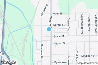 Map image of the property - 453 Wayne St