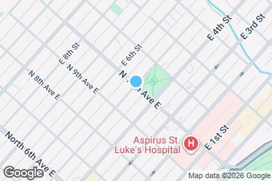 Map image of the property - 427 N 10th Ave E