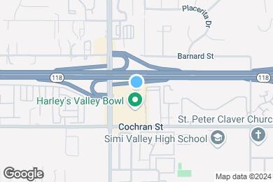 Map image of the property - Furnished Studio - Simi Valley