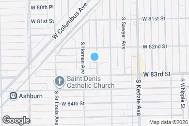 Map image of the property - 8228 S Christiana Ave