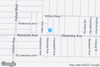 Map image of the property - 945 Kenmore Avenue