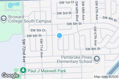 Map image of the property - 621 SW 69th Terrace
