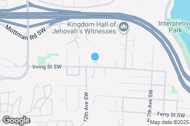 Map image of the property - 1110 Irving St SW