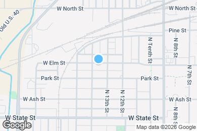 Map image of the property - 813 W Elm St