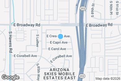 Map image of the property - 8706 E Capri Ave