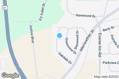Map image of the property - 1330 Oakdale Dr