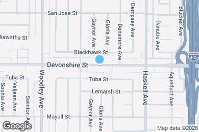 Map image of the property - 15950 Devonshire St