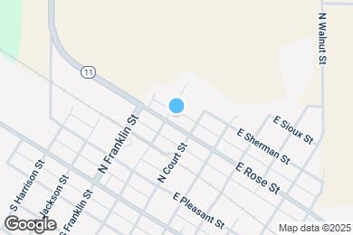 Map image of the property - 101 E Rose St