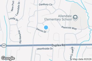 Map image of the property - 1824 Devon Dr