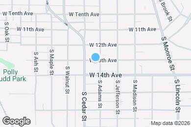 Map image of the property - 1303 W 13th Ave