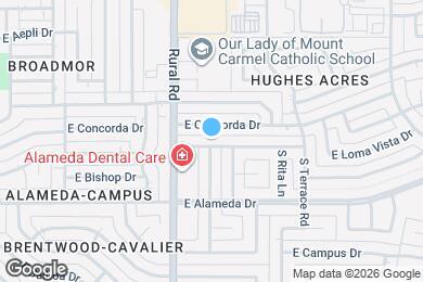 Map image of the property - 934 E Loma Vista Dr
