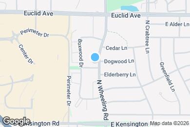 Map image of the property - 1050 N Wheeling Rd