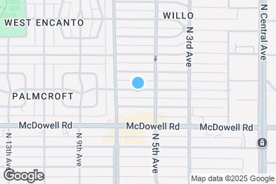 Map image of the property - 543 W Coronado Rd