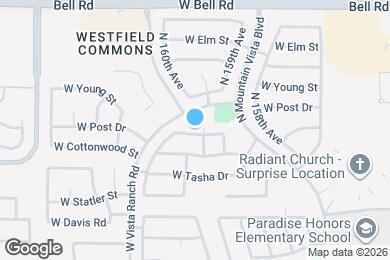 Map image of the property - 16286 N 159th Dr