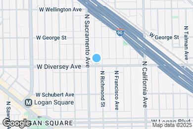 Map image of the property - 2945 W Diversey Ave