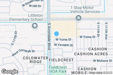 Map image of the property - 11430 W Yuma St