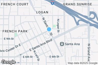 Map image of the property - 728 N Santiago St