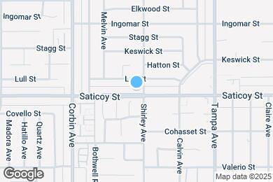 Map image of the property - 19509 Saticoy St