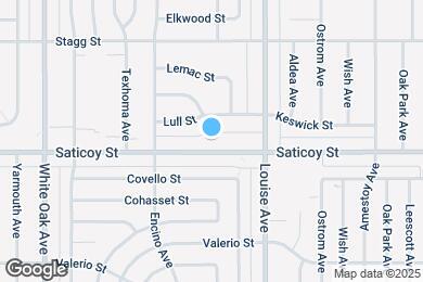Map image of the property - 17363 Saticoy St
