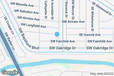 Map image of the property - 2566 SW Hinchman St