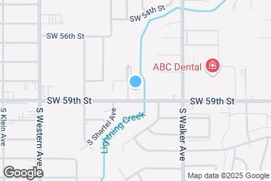 Map image of the property - Oak Creek Apartments