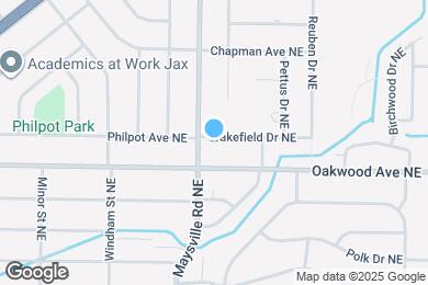 Map image of the property - 1702 Wakefield Dr NE