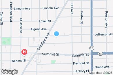 Map image of the property - 443 Jefferson Ave