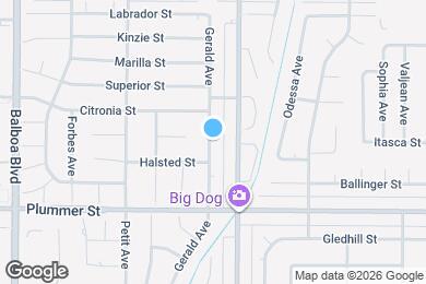 Map image of the property - 9616 Gerald Ave