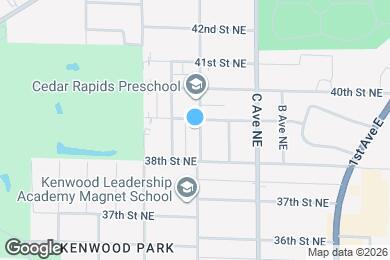 Map image of the property - 3834 E Ave NE