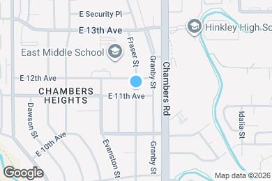 Map image of the property - 15093 E 11th Ave
