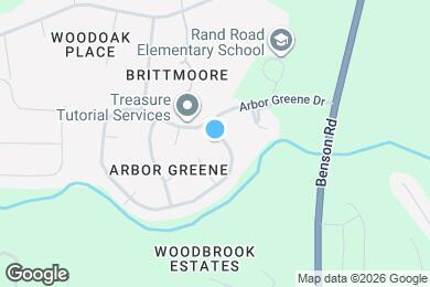 Map image of the property - 1327 Arbor Greene Dr