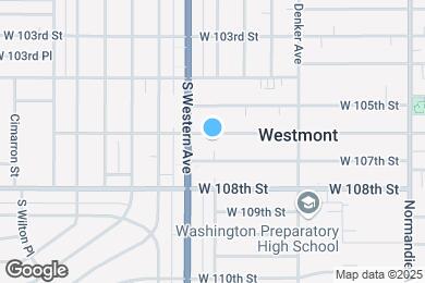 Map image of the property - 1734 W 106th St