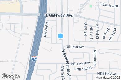 Map image of the property - 1931 N Seacrest Blvd