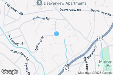 Map image of the property - 24 Oakcrest Dr