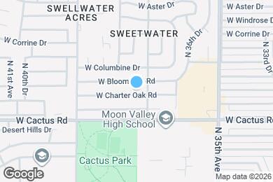 Map image of the property - 3712 W Charter Oak Rd