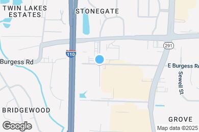 Map image of the property - 601 E Burgess Rd