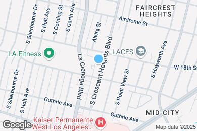 Map image of the property - 1835 S Crescent Heights Blvd