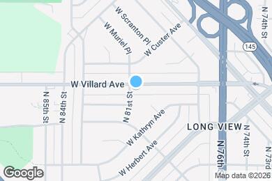 Map image of the property - 8025 W Villard Ave