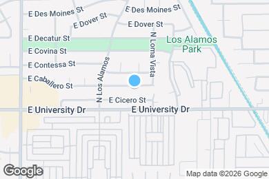 Map image of the property - 3117 E Caballero St