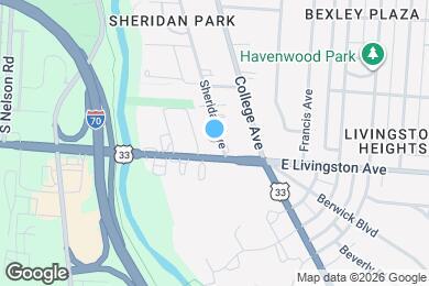 Map image of the property - 969 Sheridan Ave