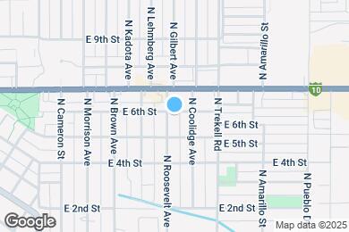 Map image of the property - 516 N Roosevelt Ave