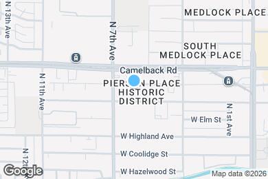 Map image of the property - 537 W Mariposa St