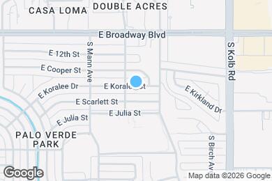 Map image of the property - 6814 E Koralee St