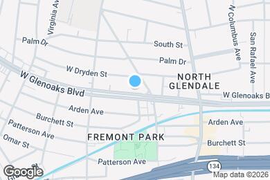 Map image of the property - 617 W Glenoaks Blvd